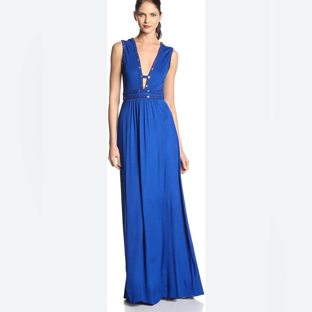 BCBGMazAzria Juliette Royal Blue Gown Size XXS